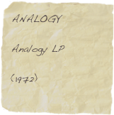 ANALOGY

Analogy LP

(1972)